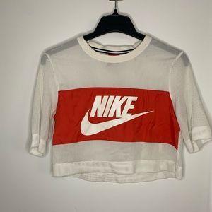 Nike mesh crop top